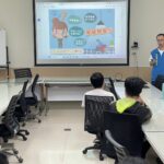 芳苑警深入「碁富食品」公司　宣導交通安全、家暴防治及防制人口販運