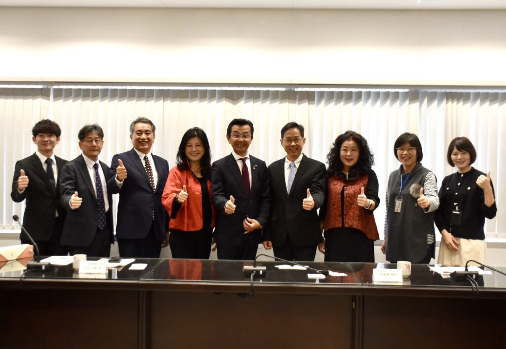 日本宮崎縣日南市高橋透市長率團拜會中市府 深化台日城市交流夥伴關係