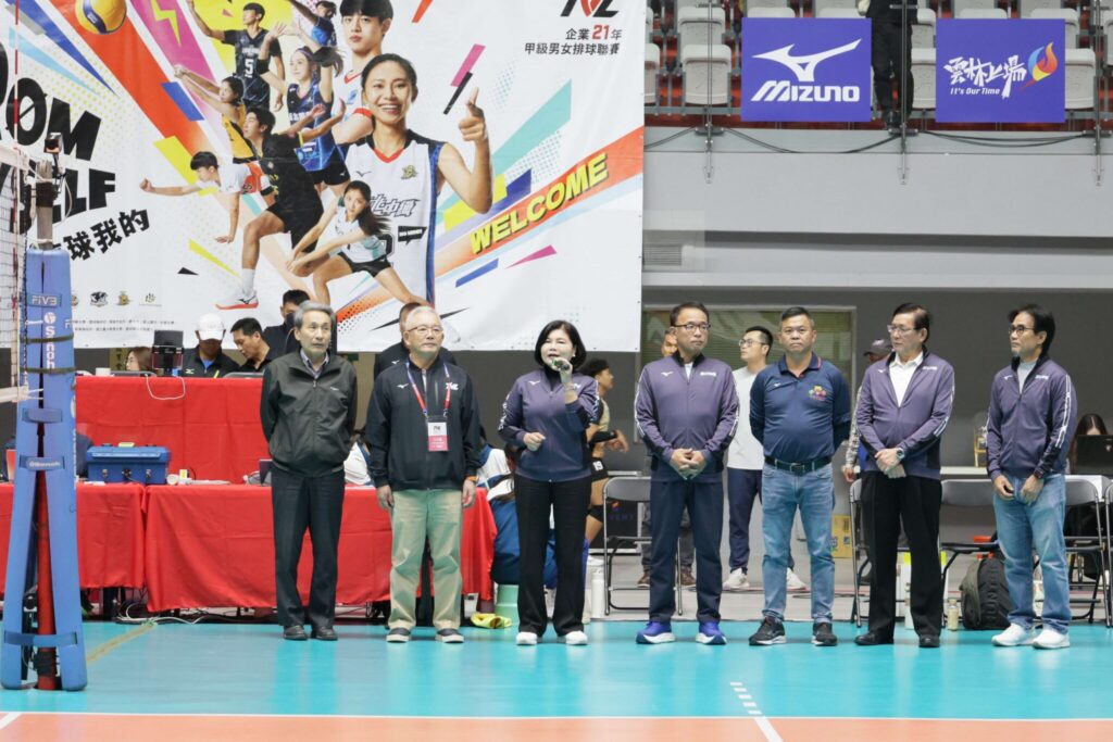 企業排球聯賽雲林開打　張麗善縣長歡迎雲林美津濃男子排球隊回主場