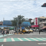 瑞芳首處　火車站前對角行穿線及行人專用時相　行車更順、-過馬路更安全
