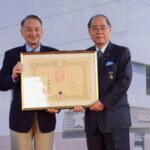 中原大學「實英樓」落成啟用　校方代頒日本天皇褒狀表揚校友邱秋林