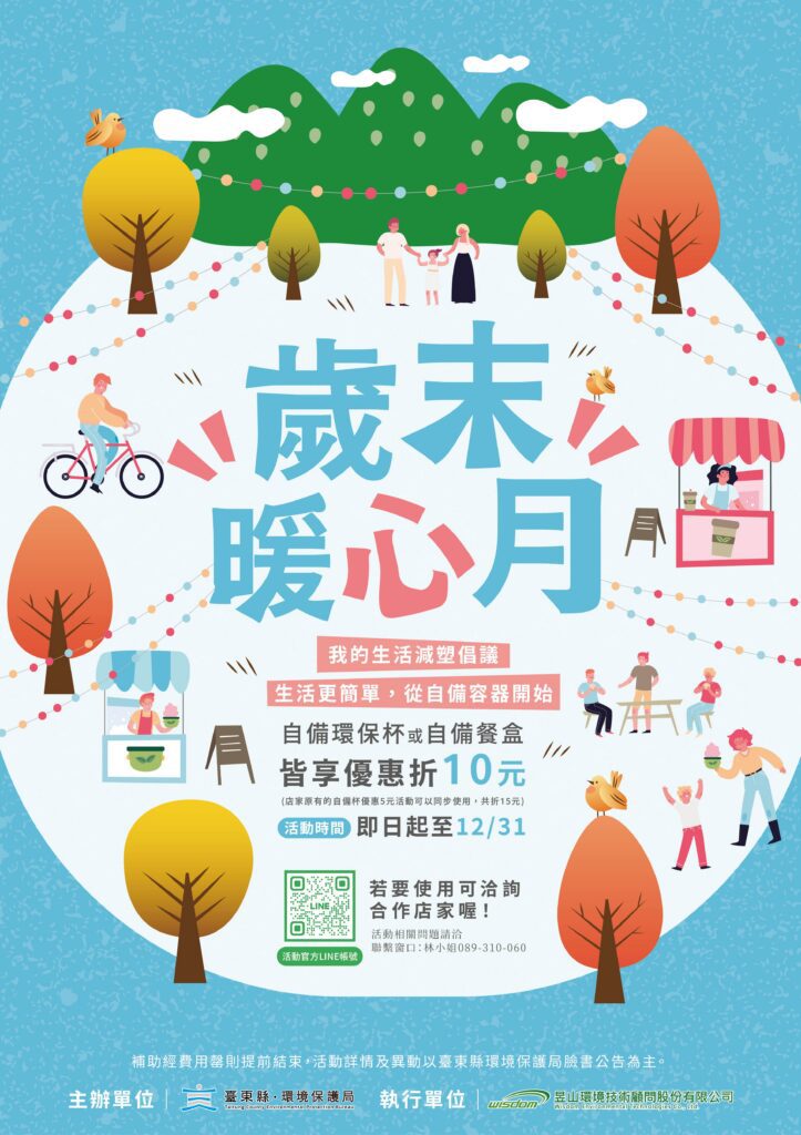 歲末暖心月！臺東推生活減塑倡議　邀民眾自備容器享外帶優惠