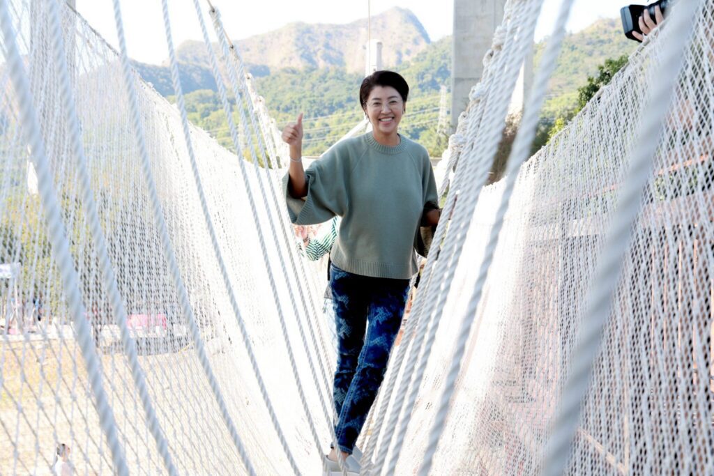 這個好玩！-國姓橋聳雲天增設親子遊樂設施、山訓場