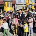 展現鐵人毅力　何志偉週休勤跑桃園　小孩大人嗨翻