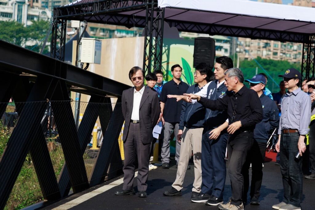 蔣萬安視察生態治水典範工程 北市5年65億提升防洪韌性 打造安全宜居水岸
