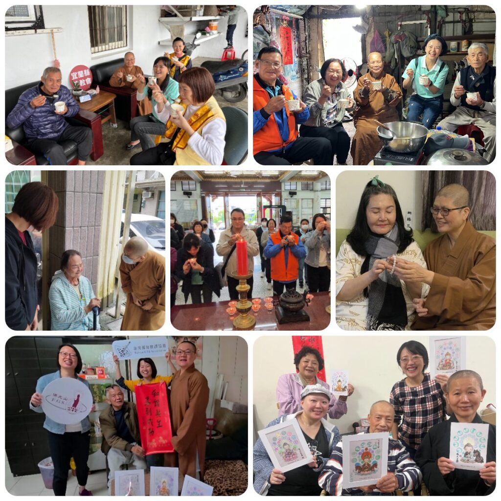 寒冬送暖!冬至吃湯圓、溫暖長者心 蘭陽仁愛之家點燈祈福 祈願佛光普照 人人歡喜自在