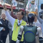 台灣選舉史上首見　人形機器人　現身林世賢勝利團結大會
