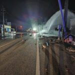 自小客車失控自撞護欄　中埔警方呼籲注意行車安全