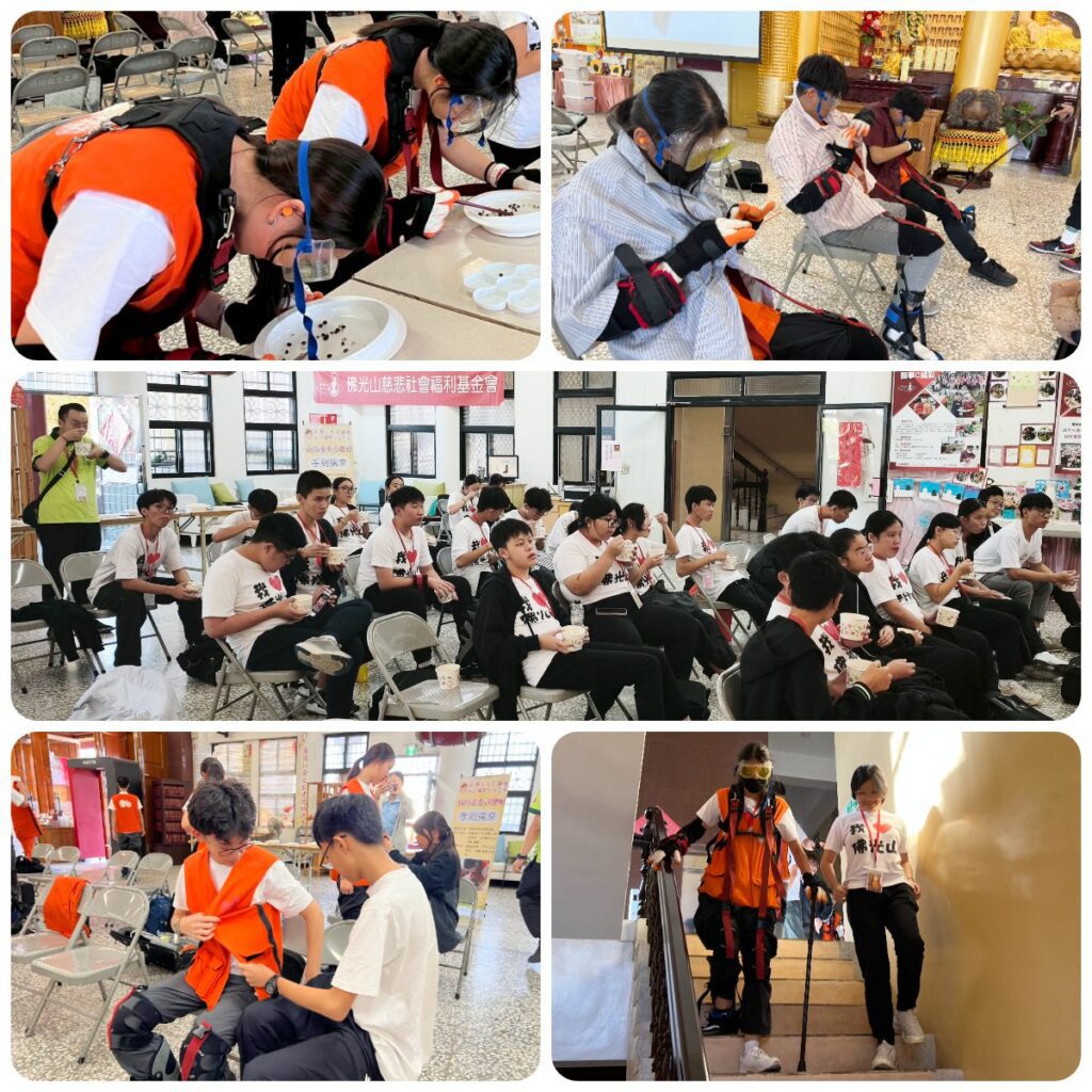 新加坡佛光山水陸少年義工團參訪蘭陽仁愛之家及高齡體驗　妙志法師講述星雲大師宗教融合理念