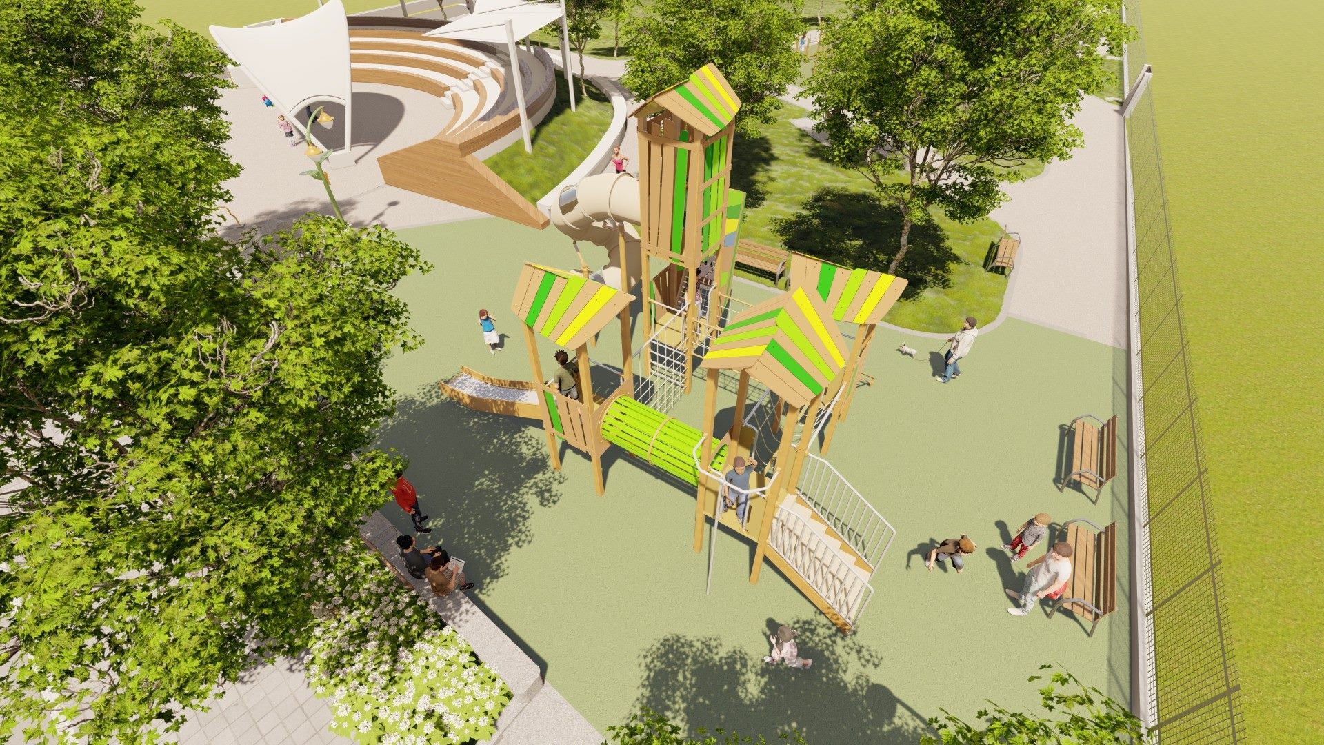 公園也會呼吸！內湖康樂綠地升級2.0　樹屋遊戲場成亮點