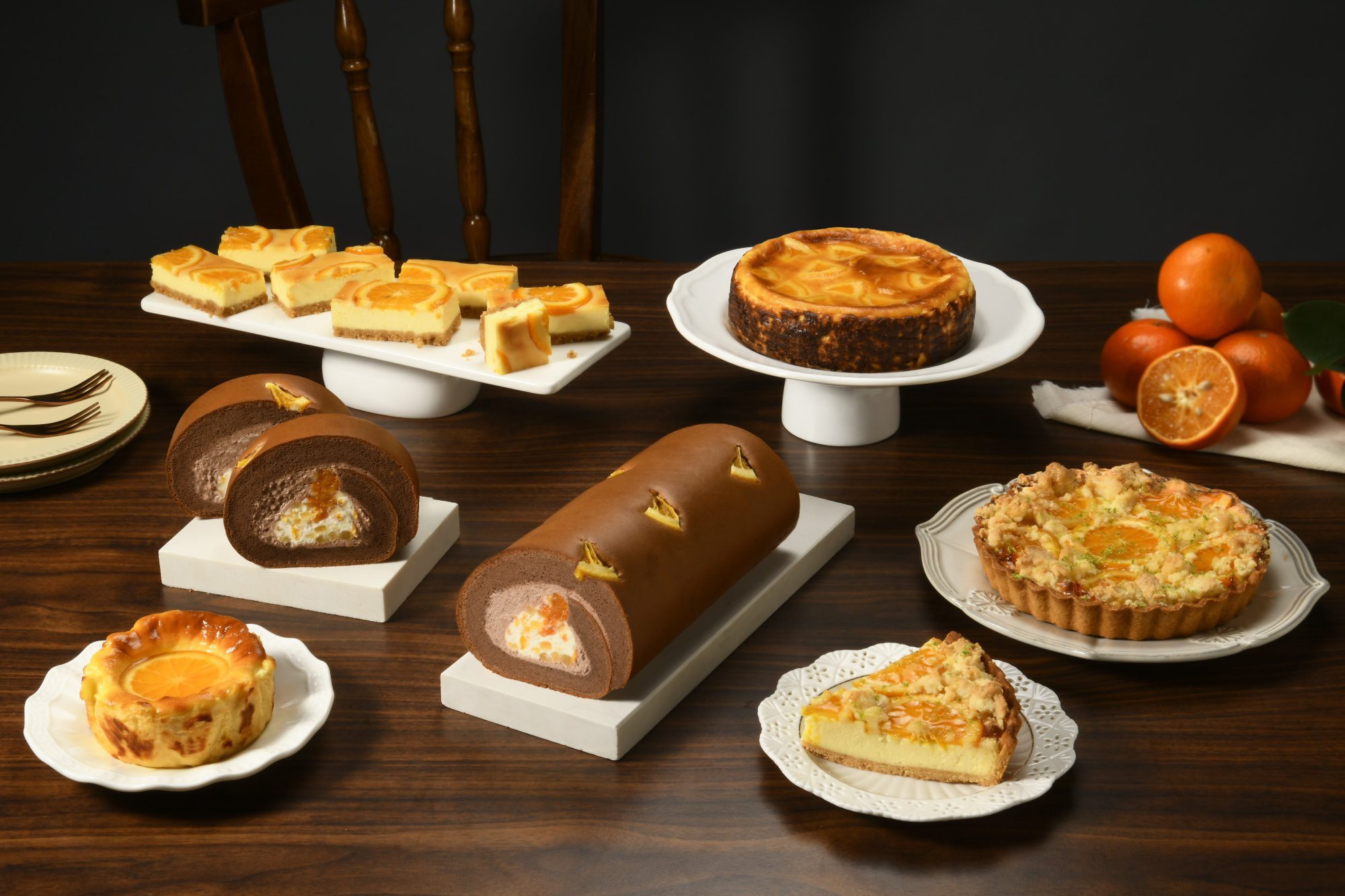 亞尼克攜手韓勾ㄟ金針菇「金家ㄟ」推出濟州橘風巧克力生乳捲