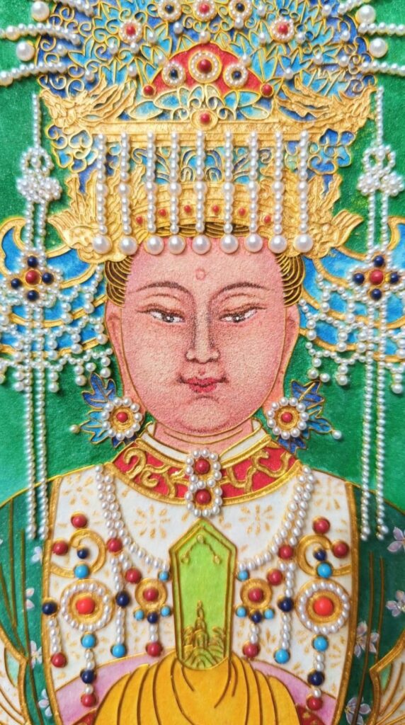掐絲唐卡賞析（下）-海上女神媽祖唐卡：當民間信仰遇見唐卡語法，慈悲無分別、藝術無國界