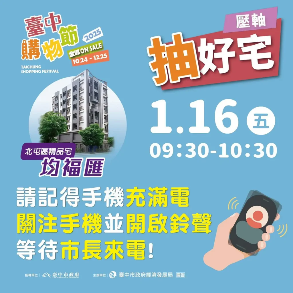 許願接到盧市長來電!台中購物節壓軸好宅明日揭曉 手機充電、祭品文齊發-全民倒數迎幸運時刻
