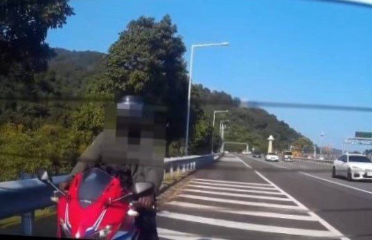 男子騎重機誤闖國5　國道警開罰