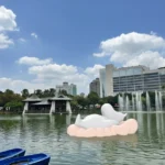 台中公園週末迎神秘嘉賓！　漂浮「姆明」為中台灣燈會揭開序幕