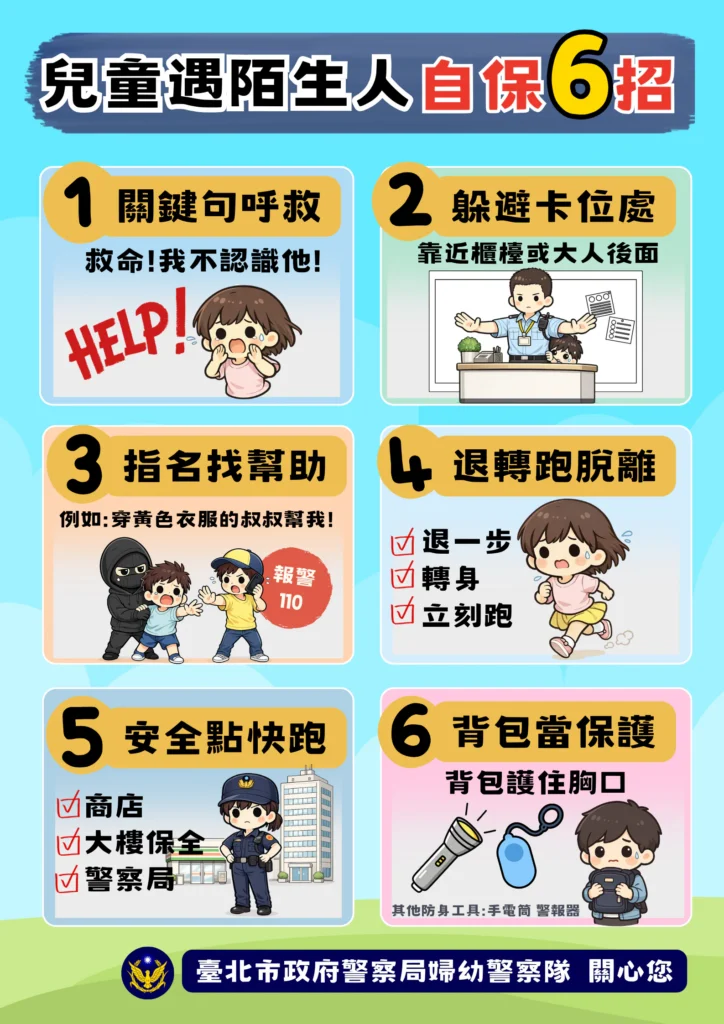 寒冬送暖不只送禮　北市警用親子互動教孩子外出自保