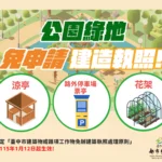 加速公共建設推動　中市訂定免辦建築執照處理原則