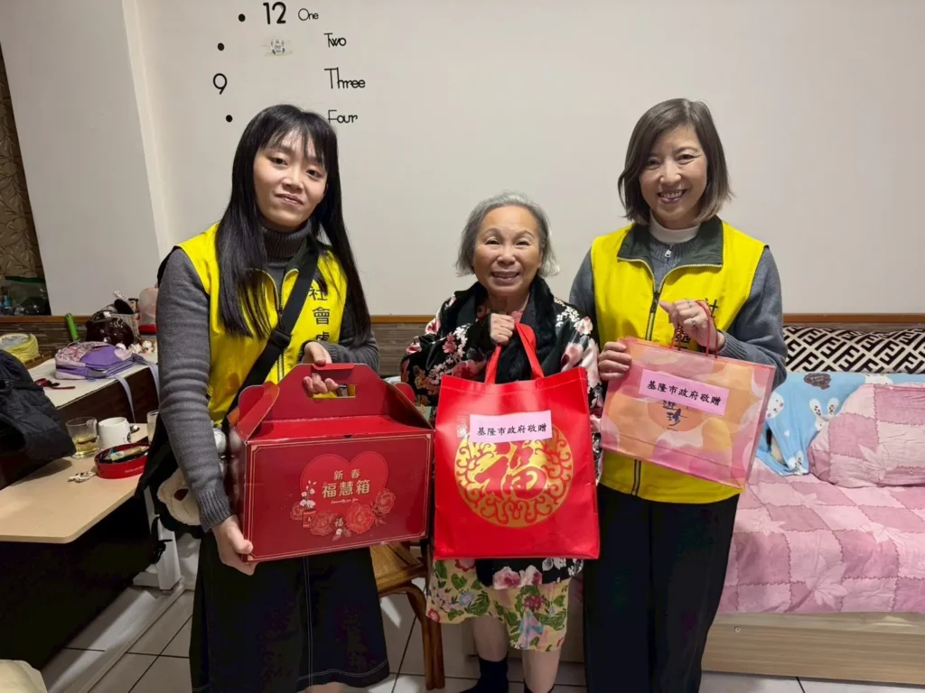 寒流來襲送暖不間斷　基隆市府啟動獨居長者寒冬關懷行動