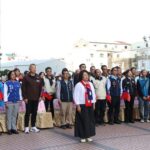 黃敏惠參加經國、精忠新城元旦升旗　陪伴佛光寶寶迎新年