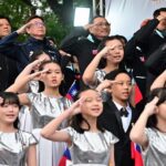 新北市政府於板橋435藝文特區-馬卡龍草原舉辦元旦升旗典禮