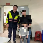 鹿港暖警協助走失兒童與家人團聚