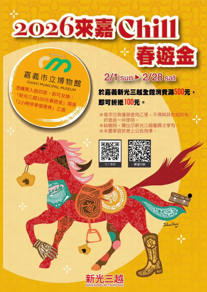 過年逛博物館拿購物金 嘉義市親子春節新玩法