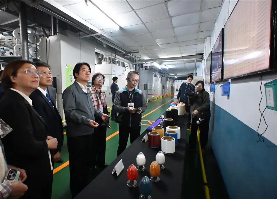 賴總統蒞臨彰化關心紡織產業　縣府籲中央加強支持傳統產業轉型