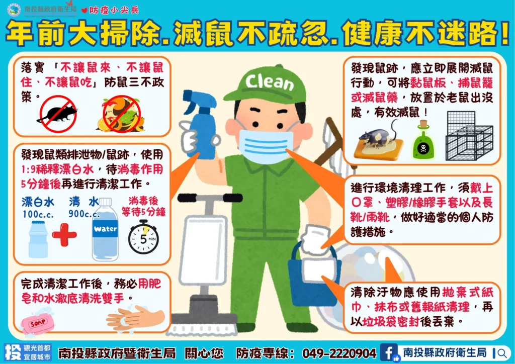 三不原則，讓空間只屬於你　不「鼠」於牠！-5要6不！預防新型a型流感