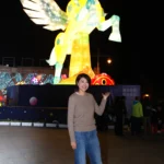 南投燈會2度迎接金馬年驚豔試燈　小朋友追著許縣長玩透透