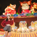 走一圈好運全收！-民政局幸福祈願村「媽祖童樂園」燈組超好拍　豐原慈濟宮加碼送錢母、月老姻緣繩