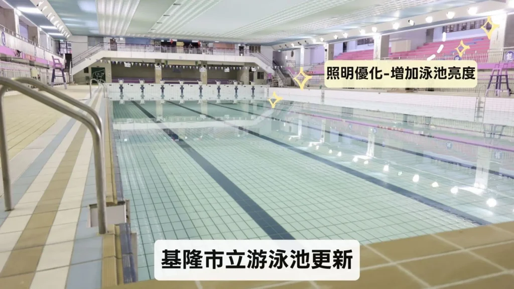 基隆市立游泳池3/1恢復營運!翻新亮相,試營運期間門票全面八折