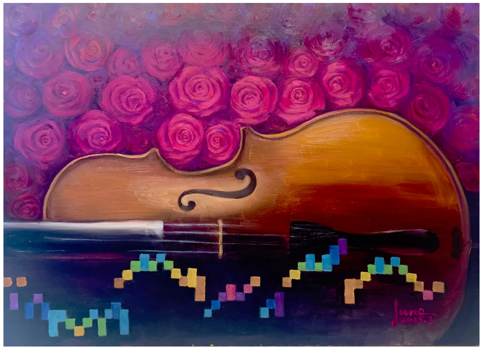 當旋律成為色彩　段逸君以畫樂融合重現台灣民謠