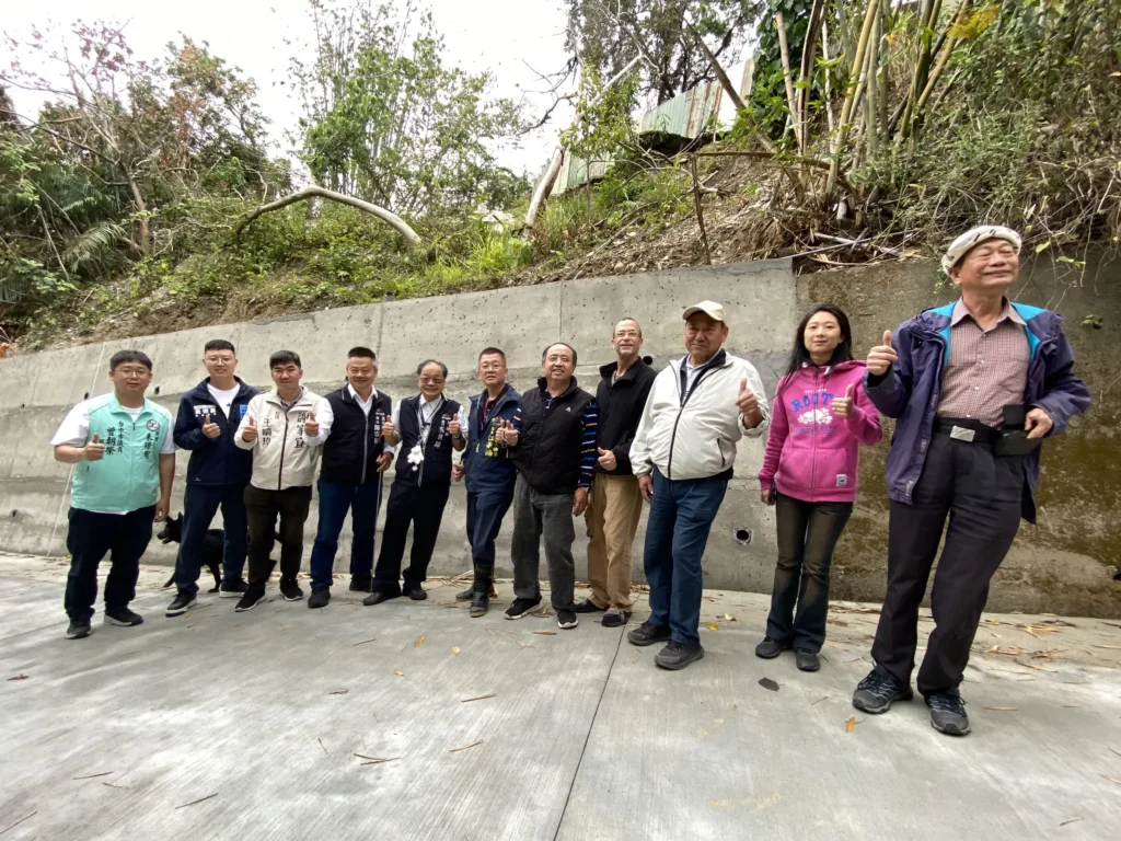 提升防災韌性-北屯區民德里民興巷農路擋土牆修復完成　民政局長：打造安全新防線