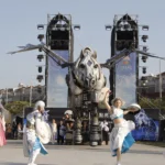 法國飛天白馬秀震撼登場　嘉義燈會再掀藝術高潮