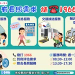 1966長照專線　即時連結南投縣長期照顧管理中心