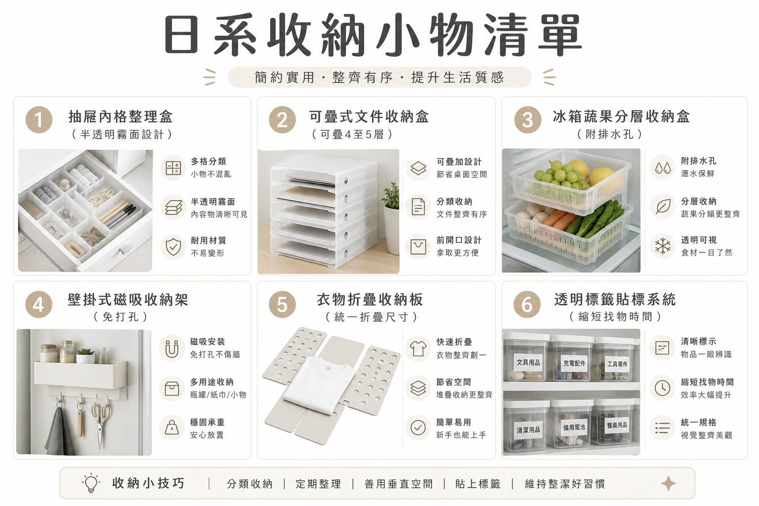 打造質感居家生活!2026年必入手的日系收納小物清單