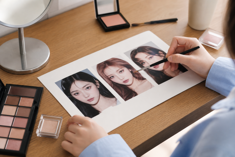 宋雨琦、Minji、權恩妃⋯⋯韓星仿妝選角攻略：照臉型找對範本圖，彩妝師說這步最多人跳過