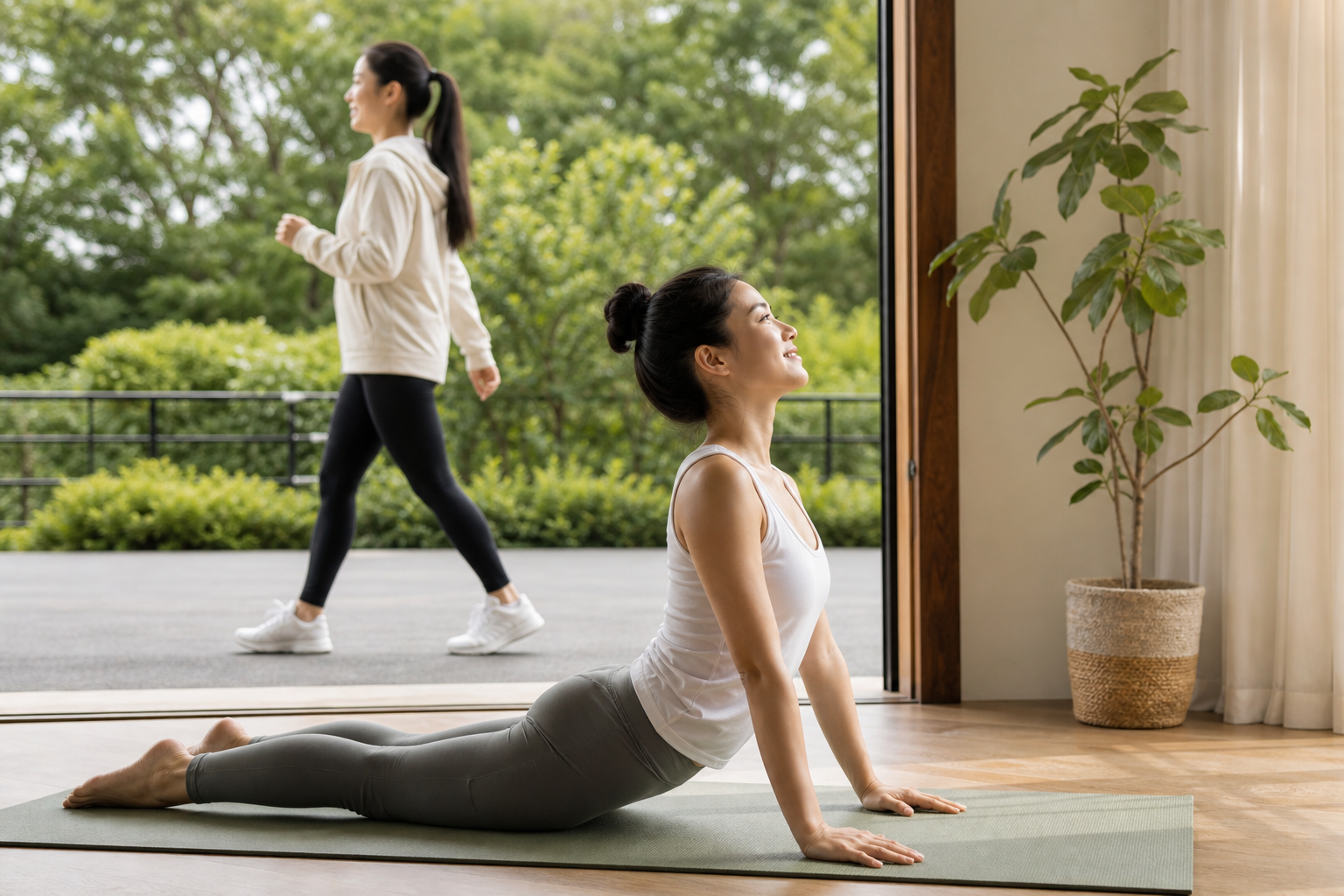 每週只要3天！結合瑜伽與快走的「混搭運動計畫」，心肺代謝同步提升不再顧此失彼