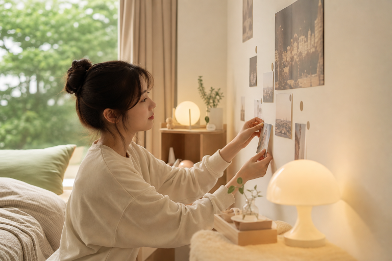 韓流粉絲帶動的「韓系租屋風格」：從牆貼到燈光，台灣年輕人如何把房間改造成韓劇場景？