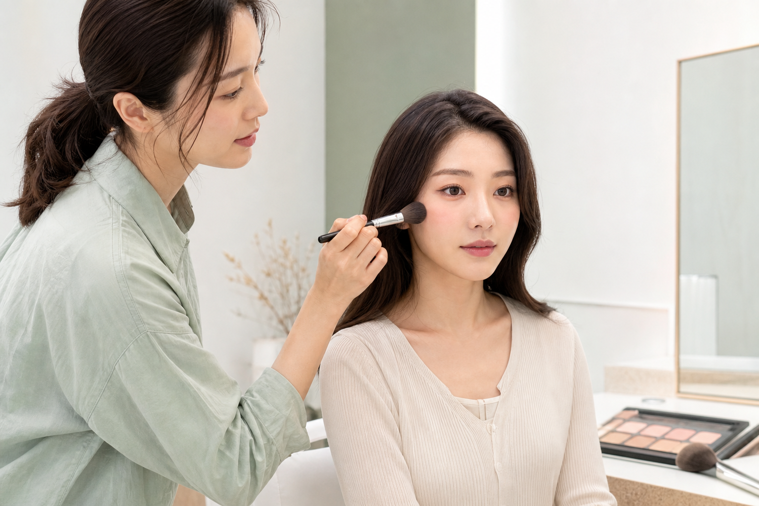 韓妝「幼態感」怎麼畫出來？面中膨潤的提亮邏輯與腮紅位置，比打亮更關鍵