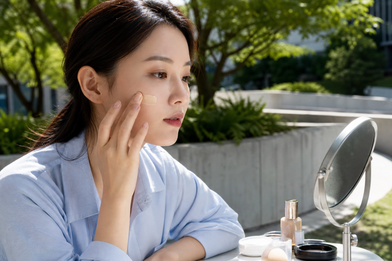 韓系仿妝「粉底液用量」你抓對了嗎？彩妝師說多數人習慣擠太多，這個判斷方式讓底妝薄透度直接提升