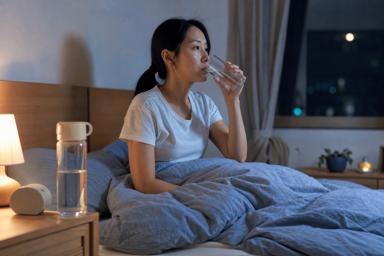 睡前「喝水時機」選錯讓你半夜頻醒又早上浮腫？腎臟科醫師教你配合夜間代謝的最佳補水節奏