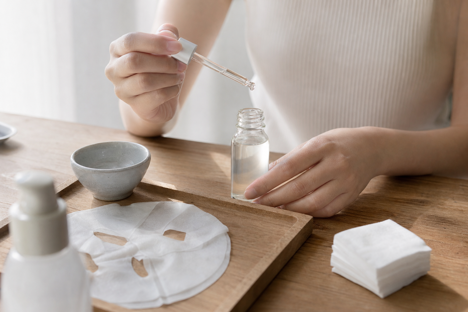 毛孔粗大靠敷臉還是靠精華液？兩種方法作用的皮膚層不同，搞清楚才知道哪步真的有用