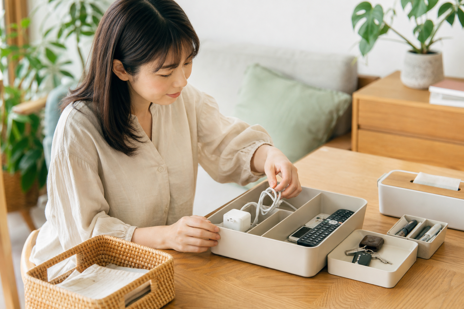 家裡的遙控器、充電線、備用鑰匙⋯⋯5個「不知道放哪」的雜物，其實有更好的歸位方式